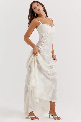 Women's Open Back Summer Maxi Dress