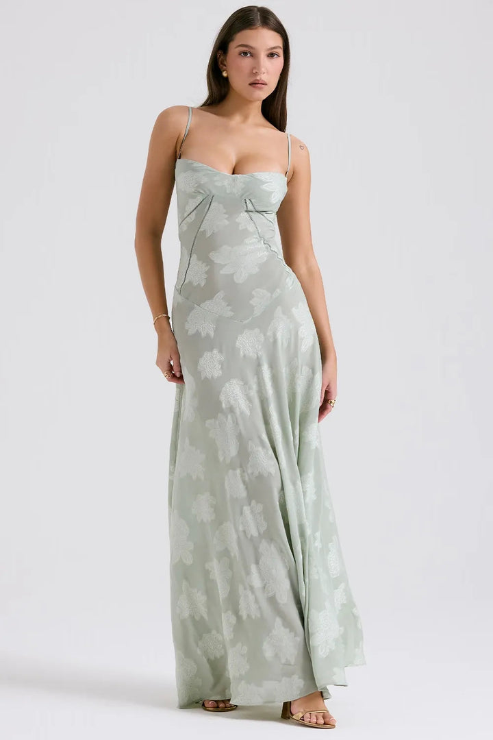 Women's Open Back Summer Maxi Dress