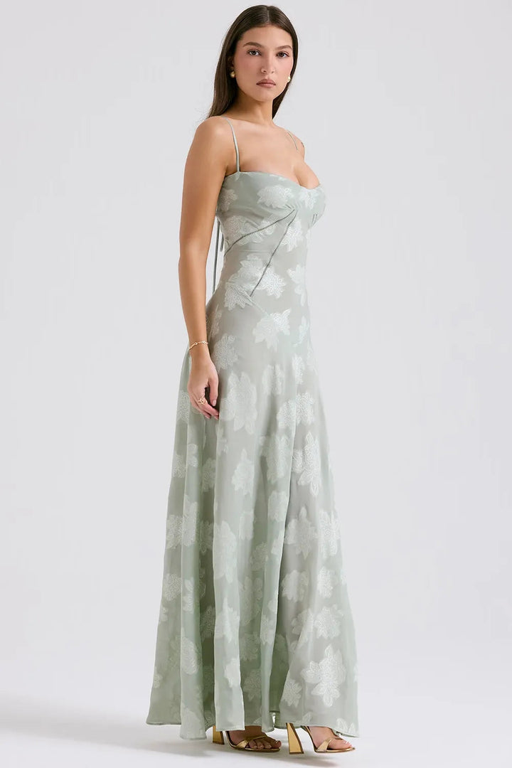 Women's Open Back Summer Maxi Dress