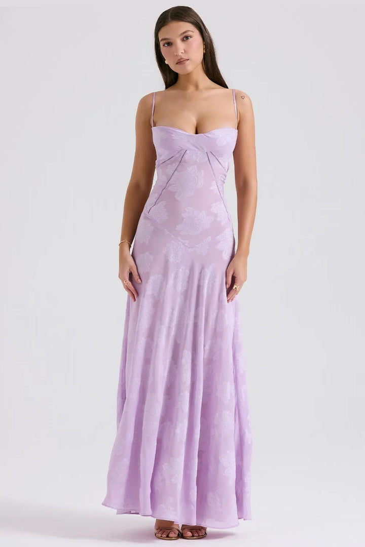 Women's Open Back Summer Maxi Dress