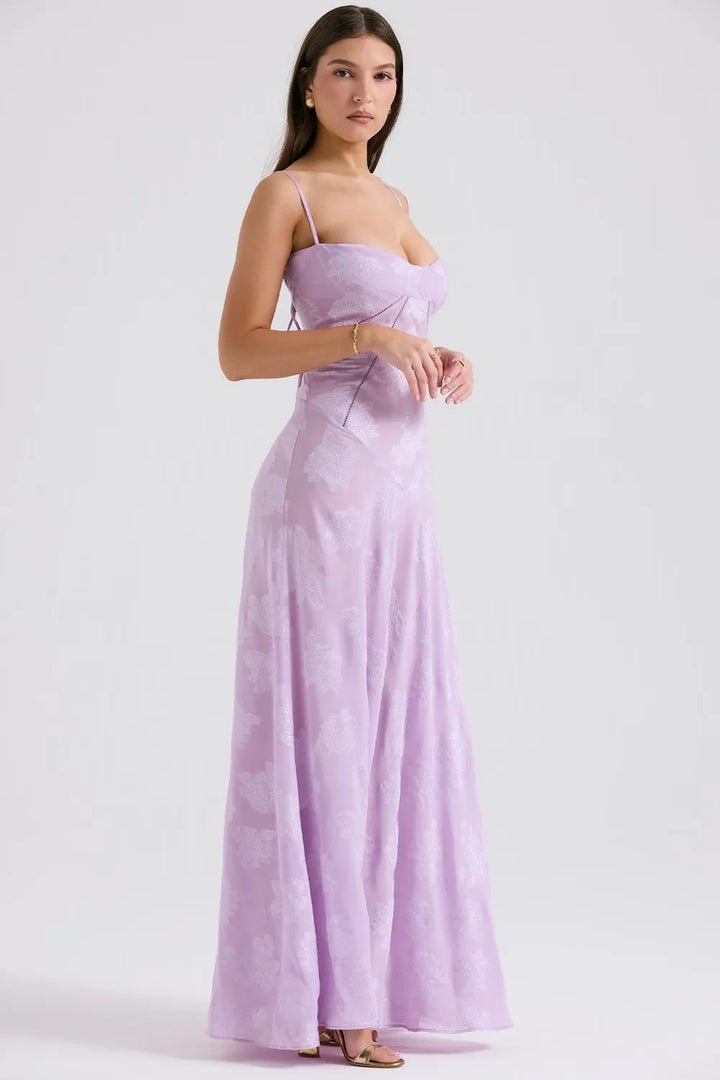 Women's Open Back Summer Maxi Dress