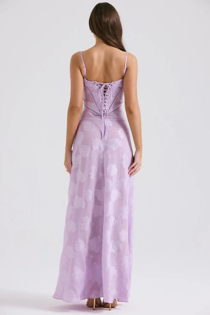 Women's Open Back Summer Maxi Dress