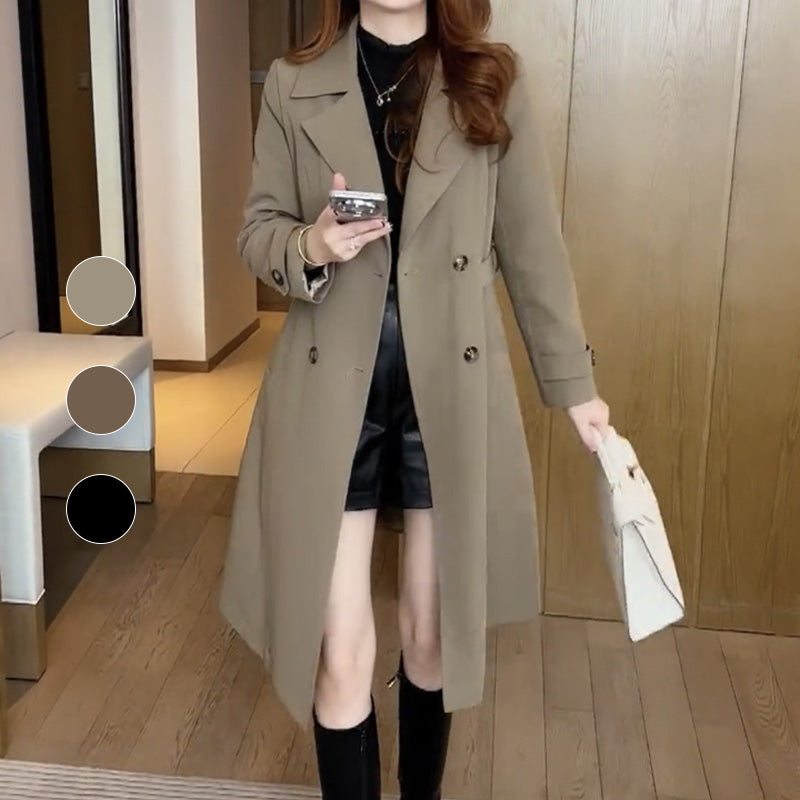 Women's Sophisticated Belted Trench Coat