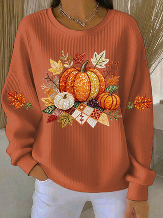 Women's Pumpkin Graphic Sweatshirt