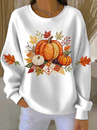 Women's Pumpkin Graphic Sweatshirt