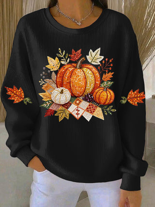 Women's Pumpkin Graphic Sweatshirt