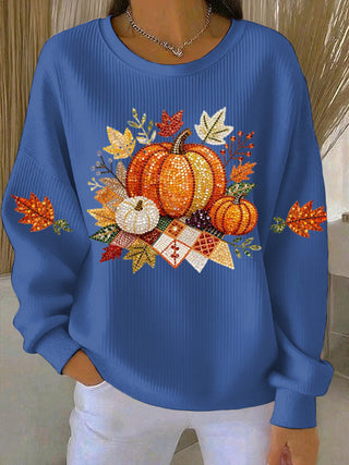 Women's Pumpkin Graphic Sweatshirt