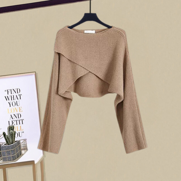 Women's Dress & Cropped Cardigan Set