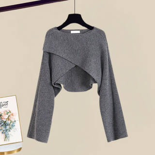 Women's Dress & Cropped Cardigan Set