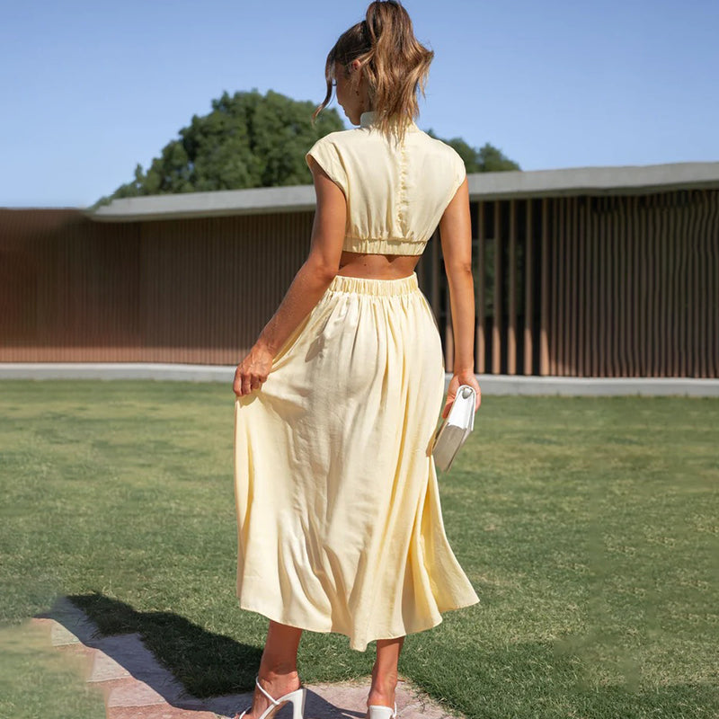 Women's Cut Out Maxi Dress