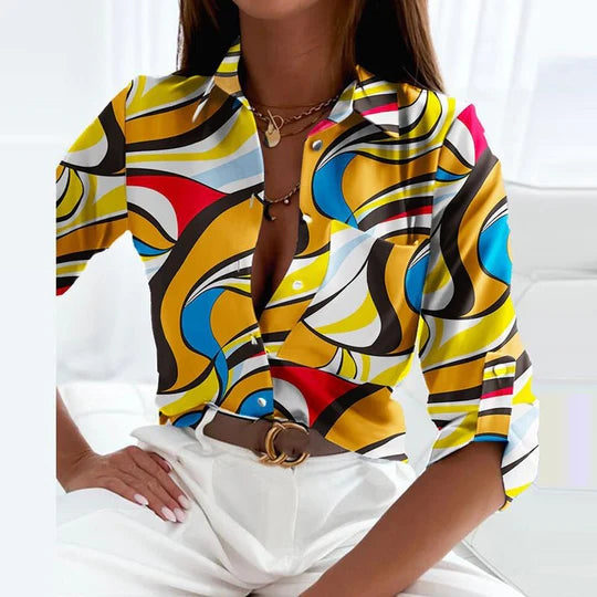 Elisa - Classic Collared Blouse