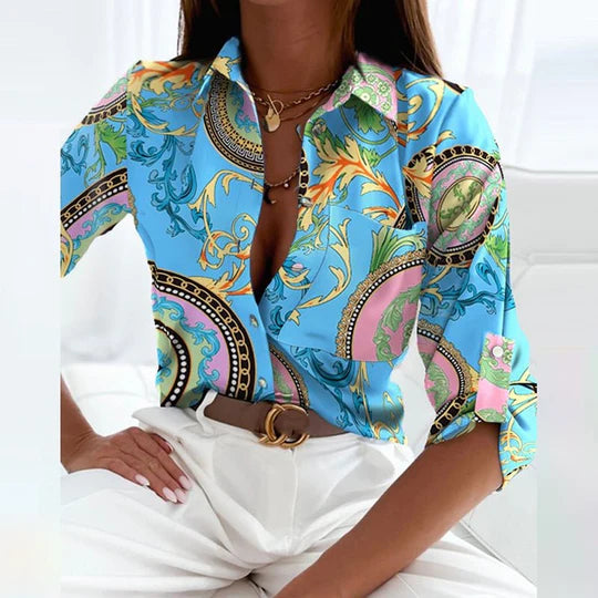 Elisa - Classic Collared Blouse
