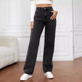 Women's High-Waist Wide-Leg Jeans