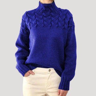 Women's Cable Knit Turtleneck Sweater