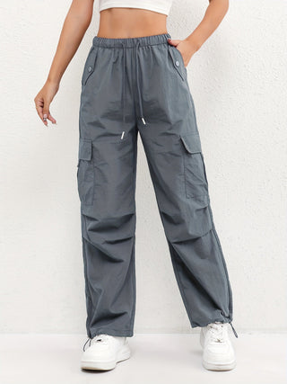 Women's Cargo Pocket Drawstring Pants