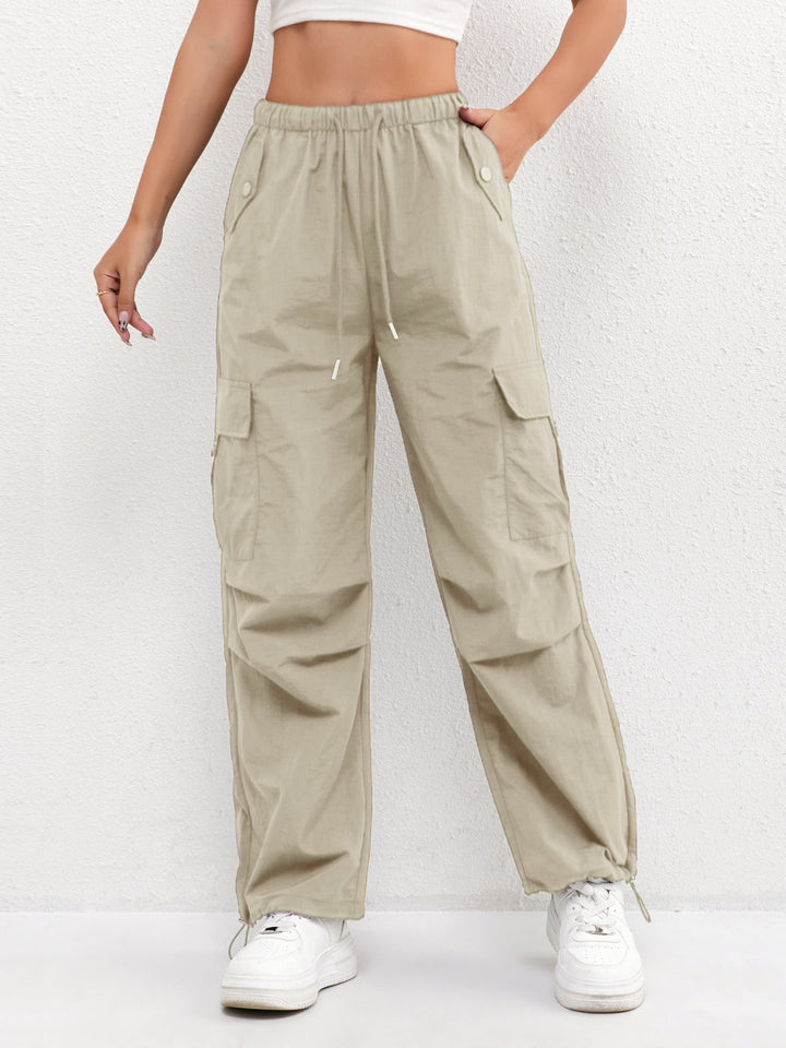 Women's Cargo Pocket Drawstring Pants