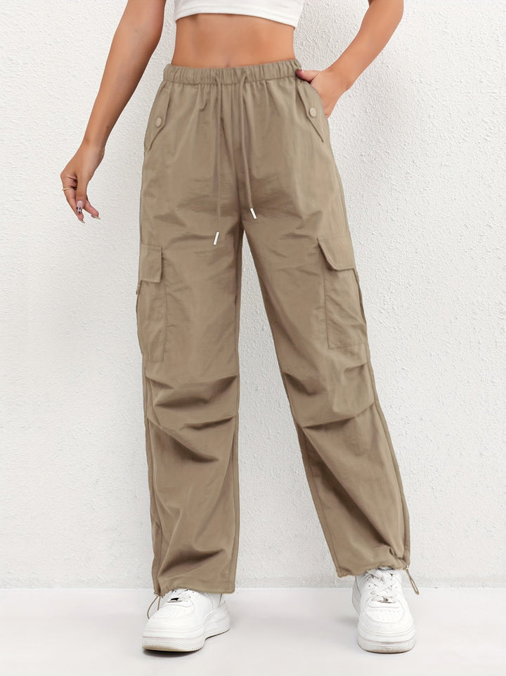 Women's Cargo Pocket Drawstring Pants