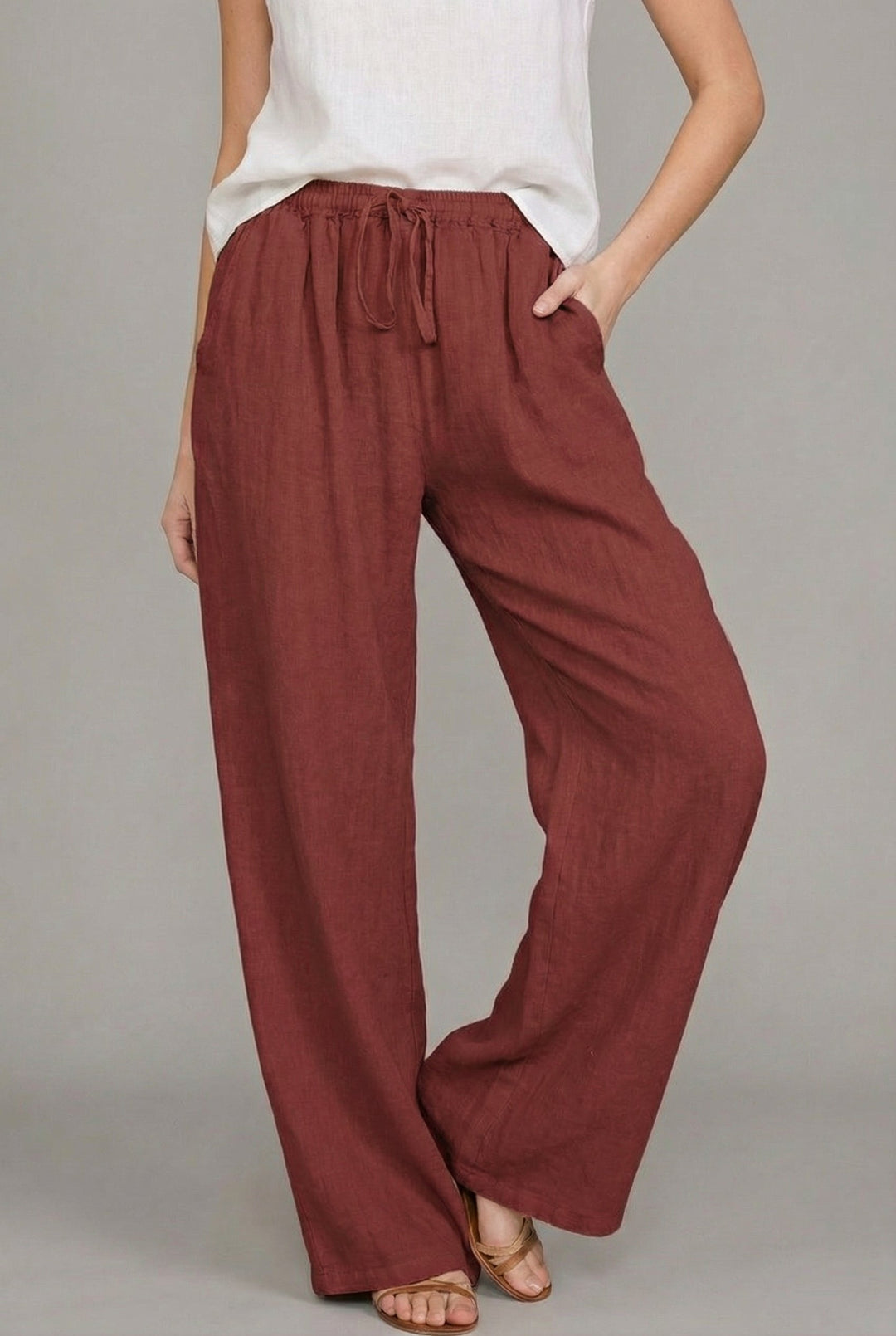Women's Relaxed Linen Summer Trousers