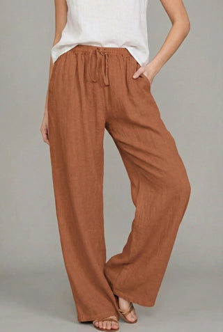 Women's Relaxed Linen Summer Trousers