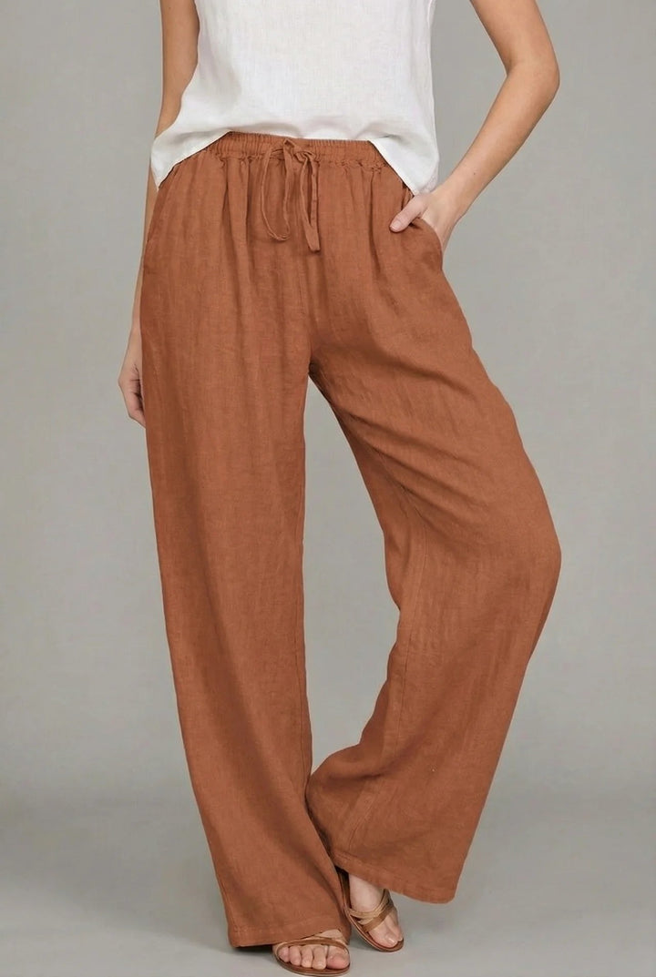 Women's Relaxed Linen Summer Trousers