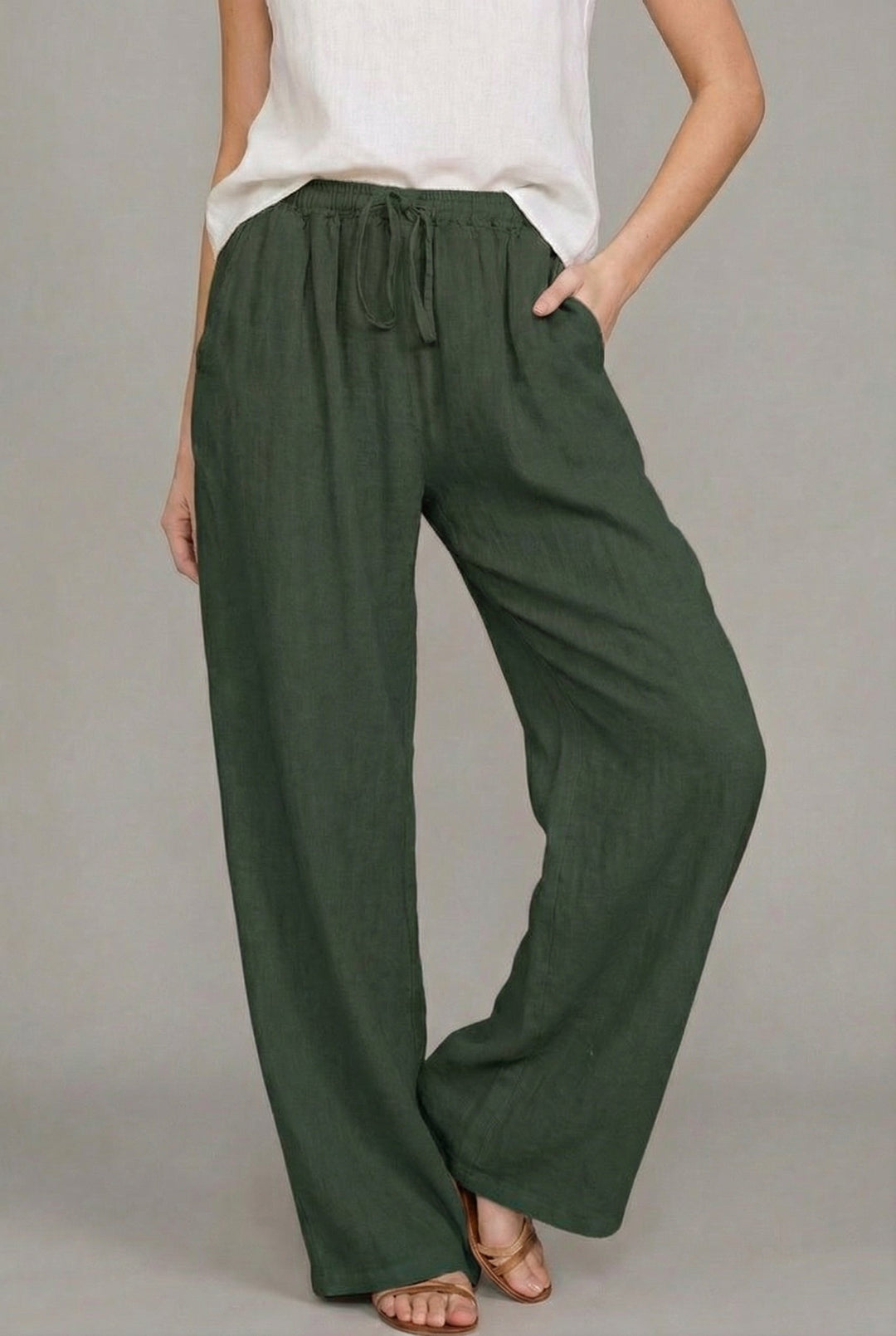 Women's Relaxed Linen Summer Trousers