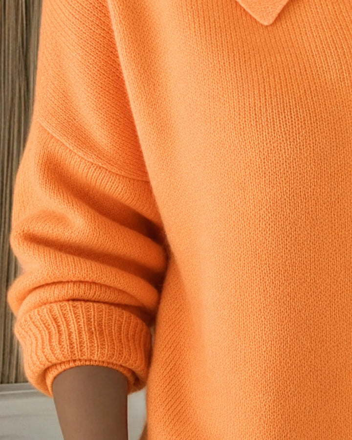 Women's Relaxed Collared Button Cardigan