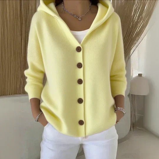 Women's Relaxed Hooded Button Cardigan